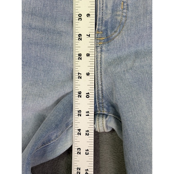 Old Navy Jeans Womens 6 Blue High Rise O.G. Straight Stretch Distressed - Picture 4 of 9